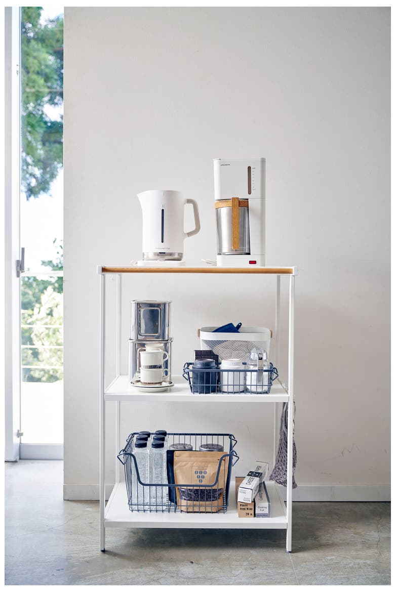 Tower 3-Tier Storage Rack, Alternate, color, WHITE