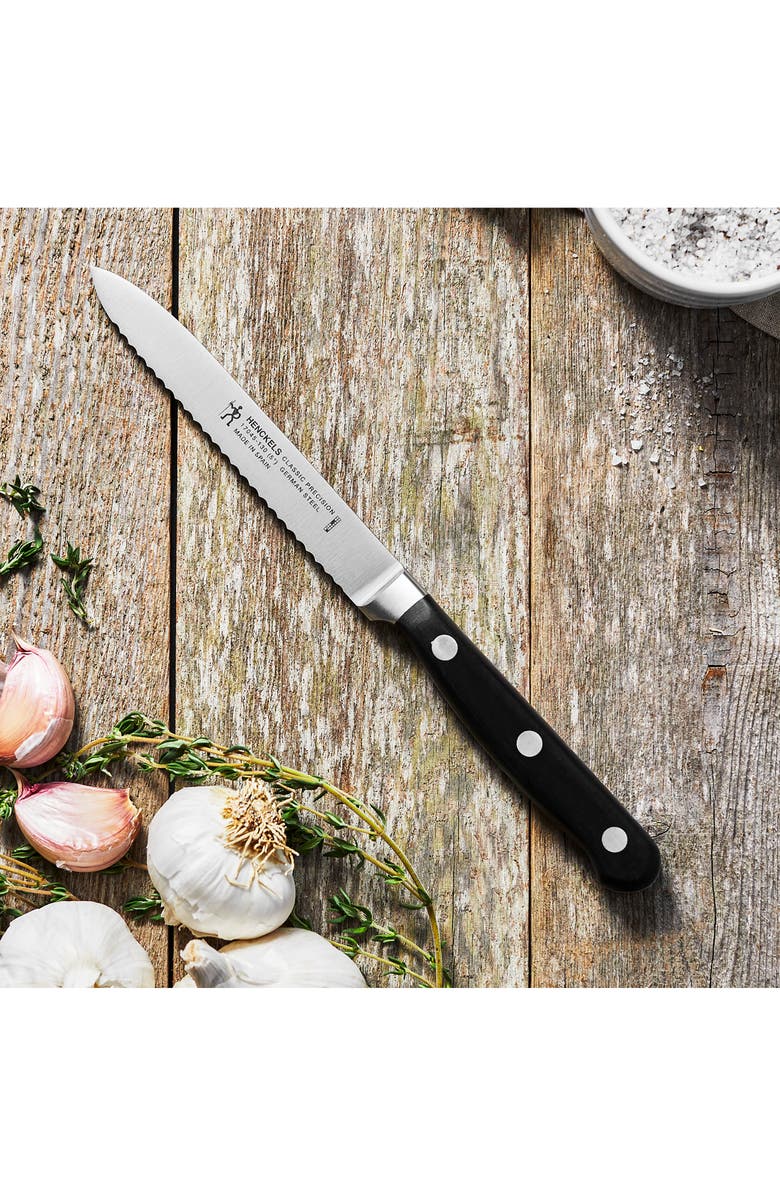 HENCKELS CUTLERY Classic Precision Five-Inch Chef's Knife, Alternate, color, Black