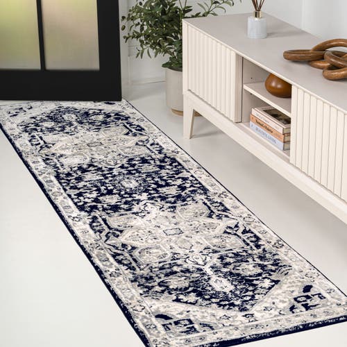 Jonathan Y Modern Persian Vintage Medallion Area Rug In Gray