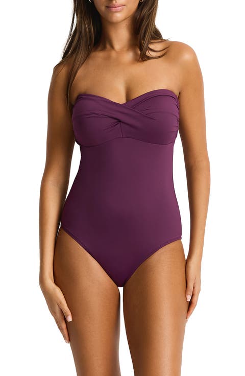 Essentials Edit Twist One-Piece Swimsuit