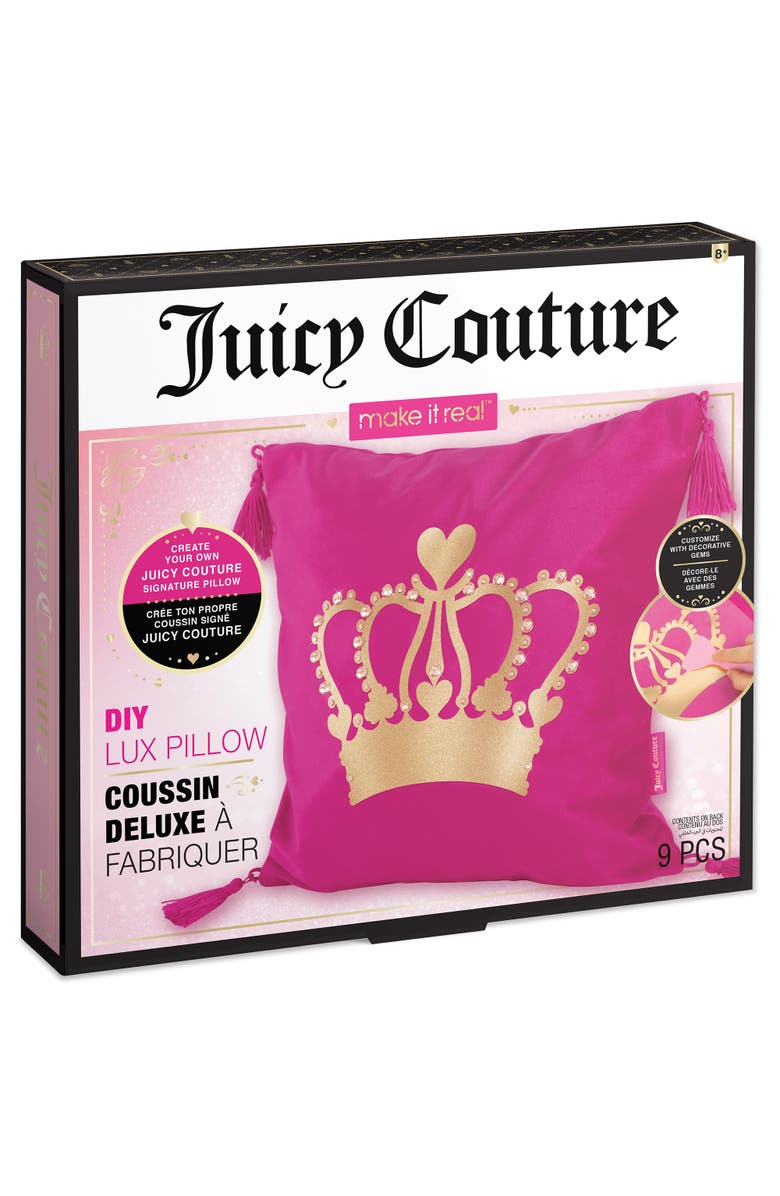 Juicy Couture Make It Real Juicy Couture DIY Lux Pillow Kit, Main, color, Multicolored