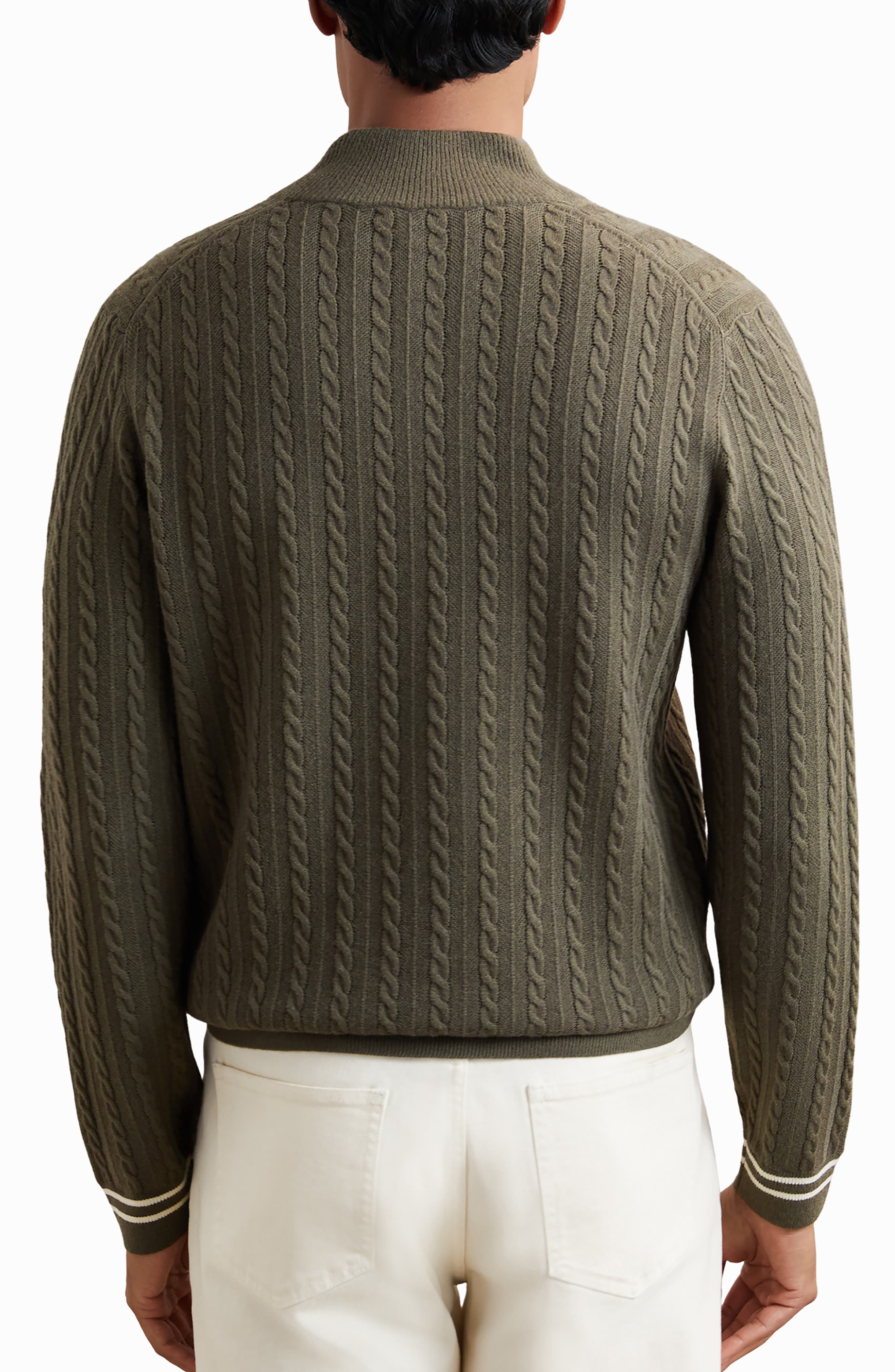 Tuscano Cable Quarter Zip Sweater - image 2