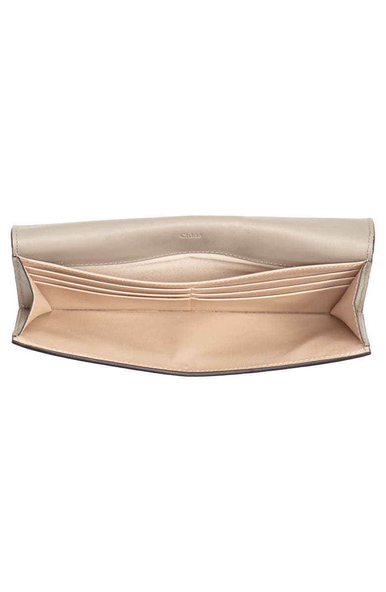 Chloé Georgia Slim Continental Leather Wallet, Alternate, color, 