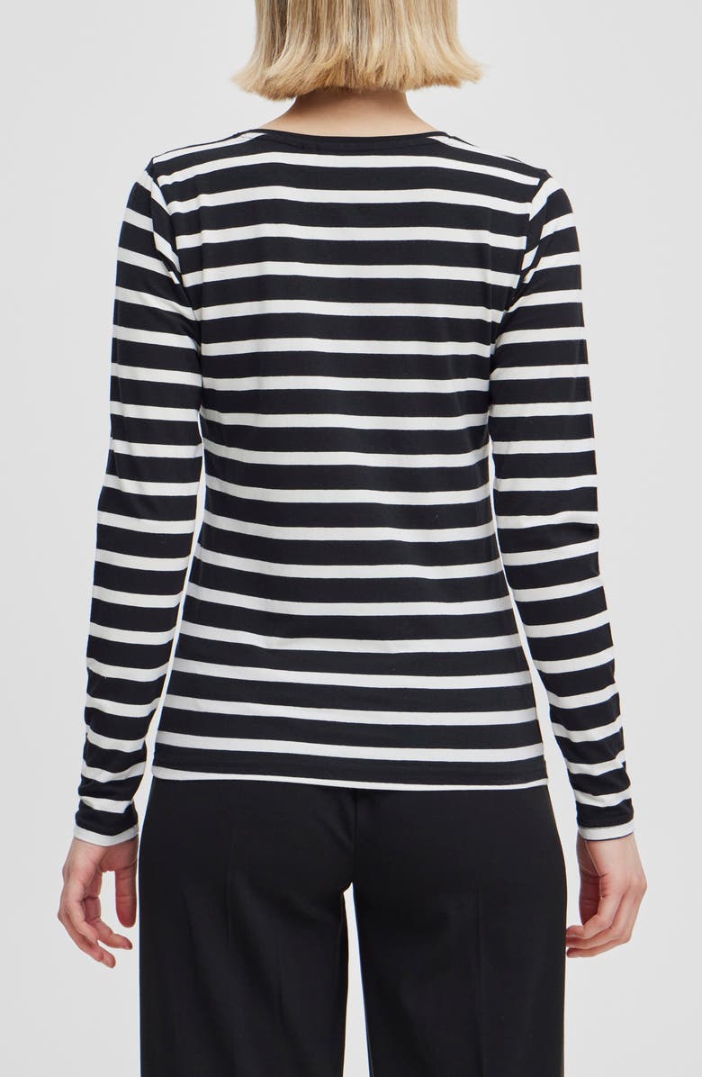 B.YOUNG Marcie Stretch Cotton Top, Alternate, color, Off White