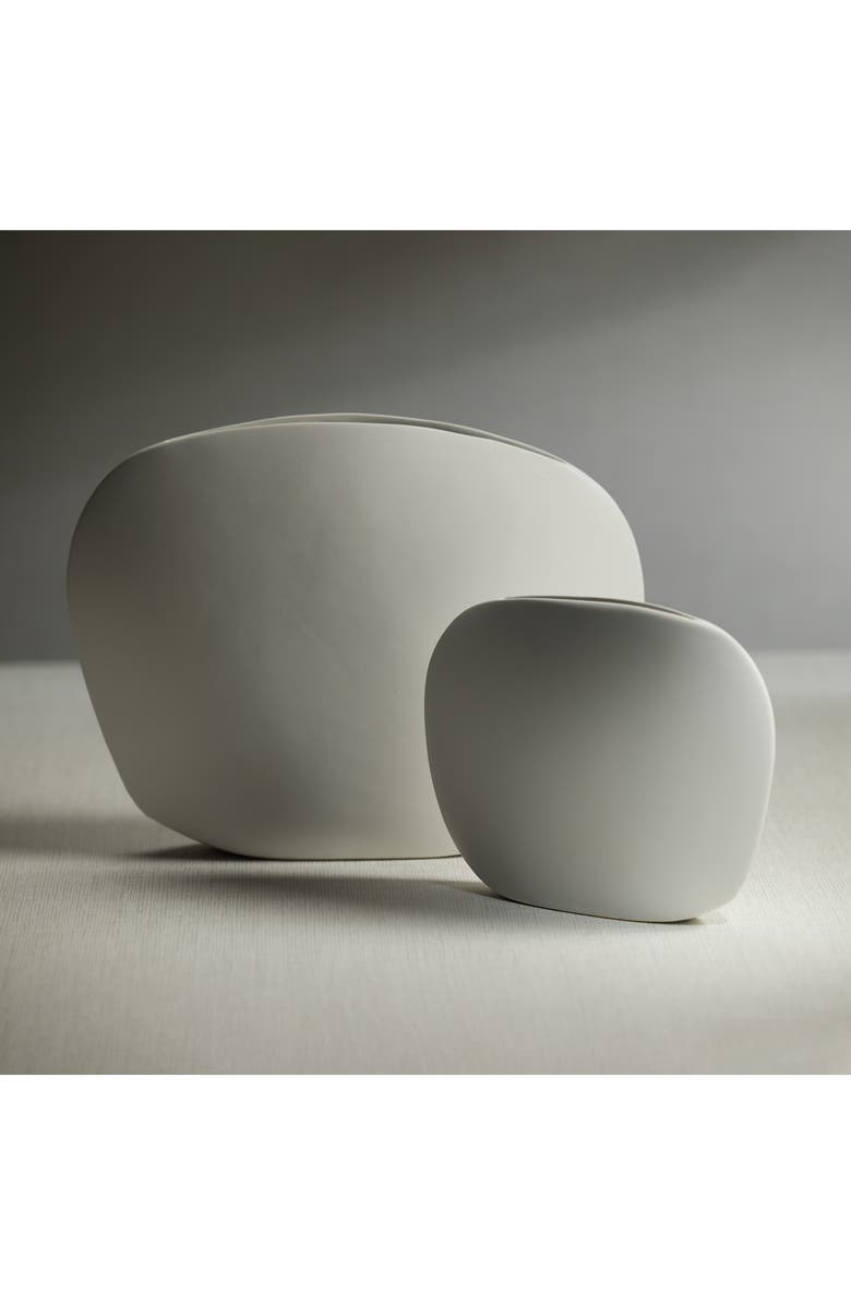 Zodax Kornati Abstract Ceramic Vase, Alternate, color, White
