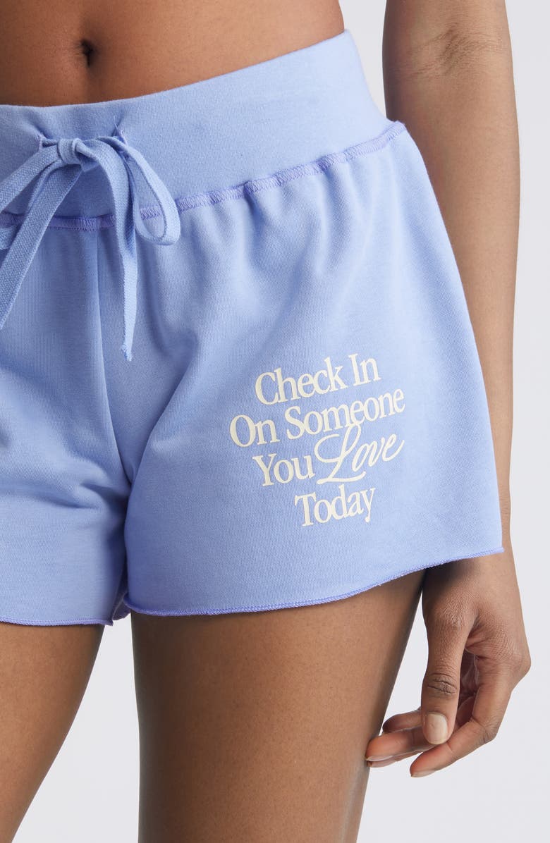 THE MAYFAIR GROUP Check In Sweatshorts, Alternate, color, Periwinkle