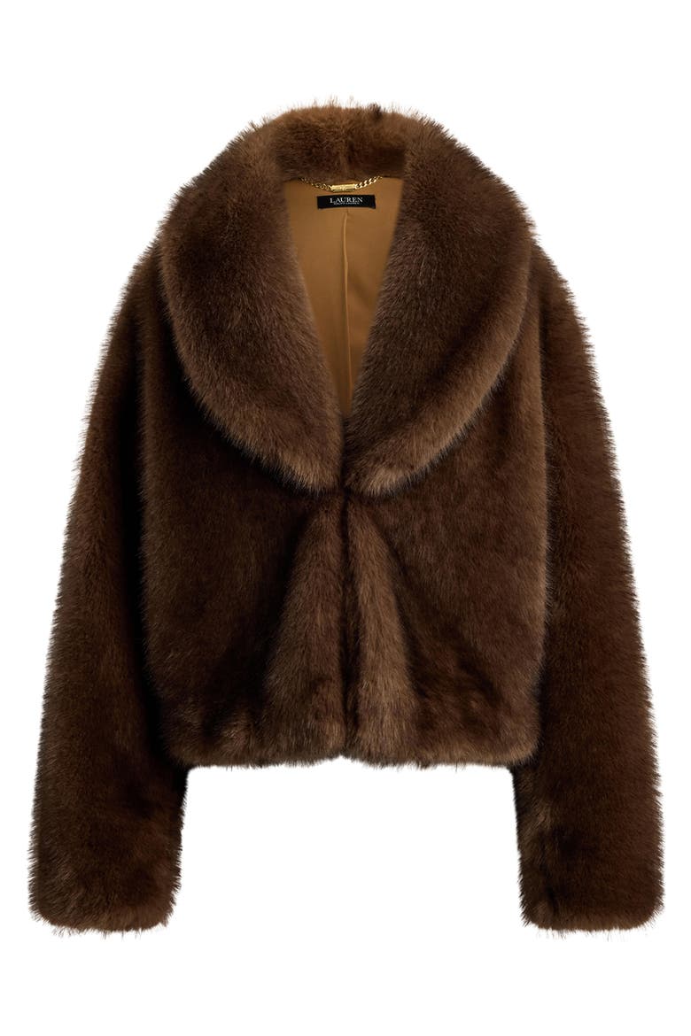 Faux Fur Coat, Alternate, color, CAMEL BEIGE
