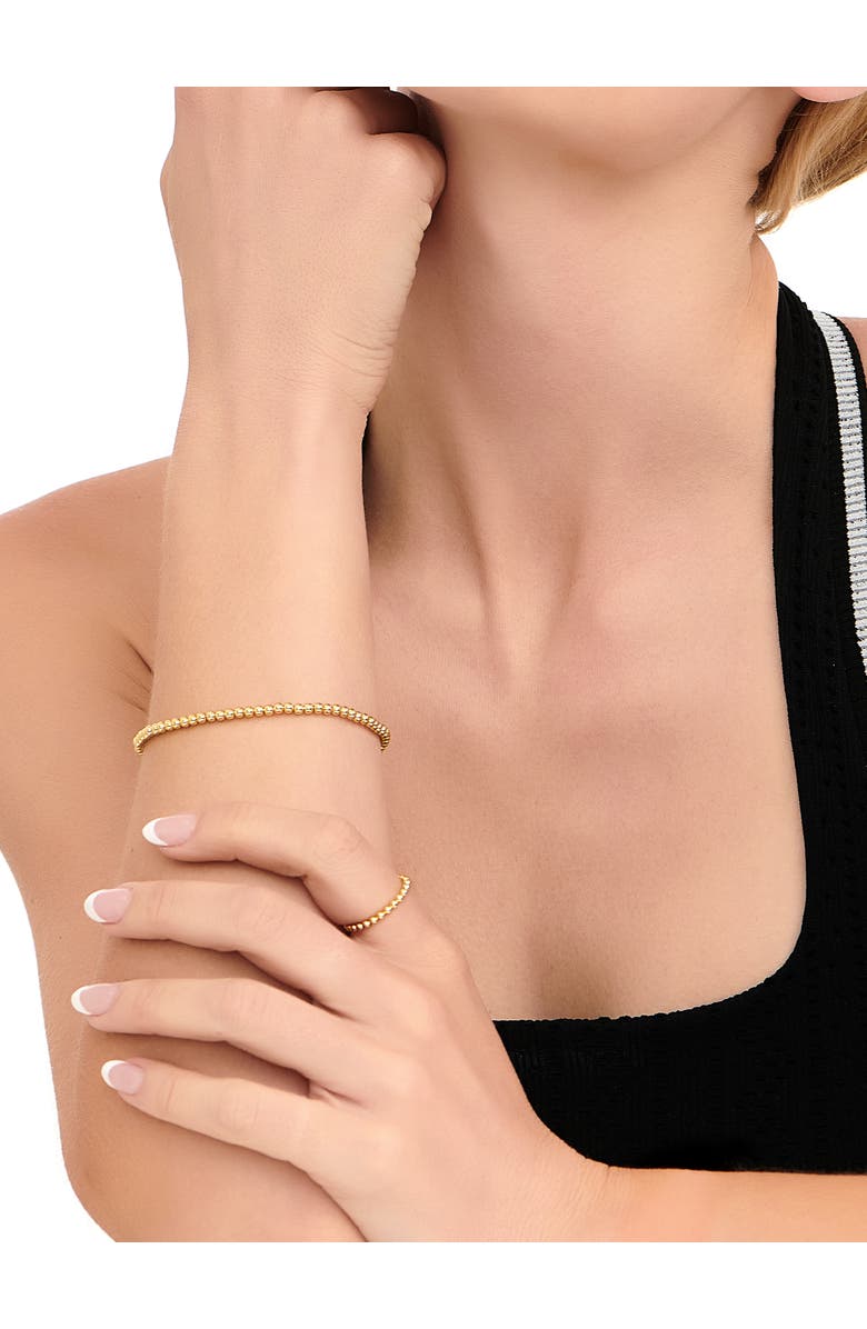 DEVATA Beaded Ball Bracelet in Gold Plated Sterling Silver, Alternate, color, Yellow Gold