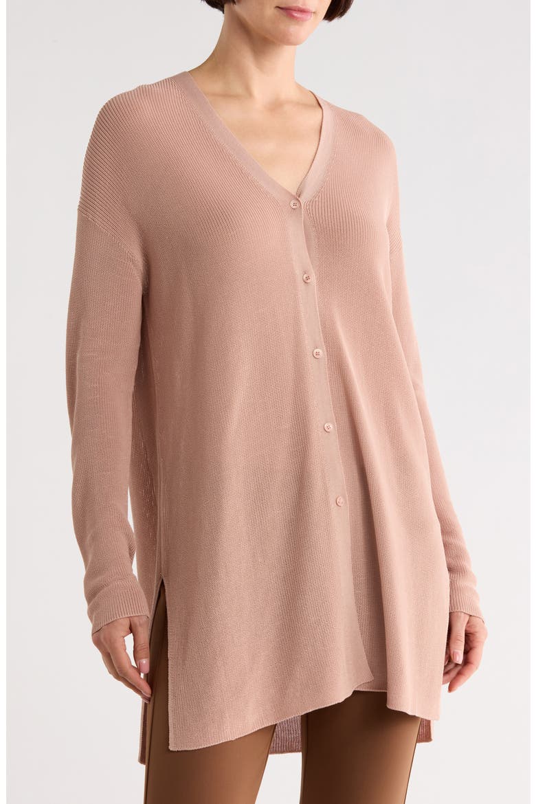 V-Neck Button Cardigan, Main, color, POWDER