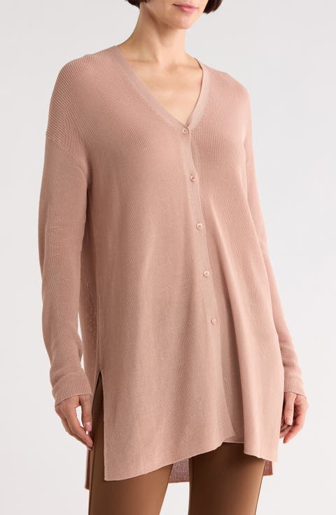 V-Neck Button Cardigan