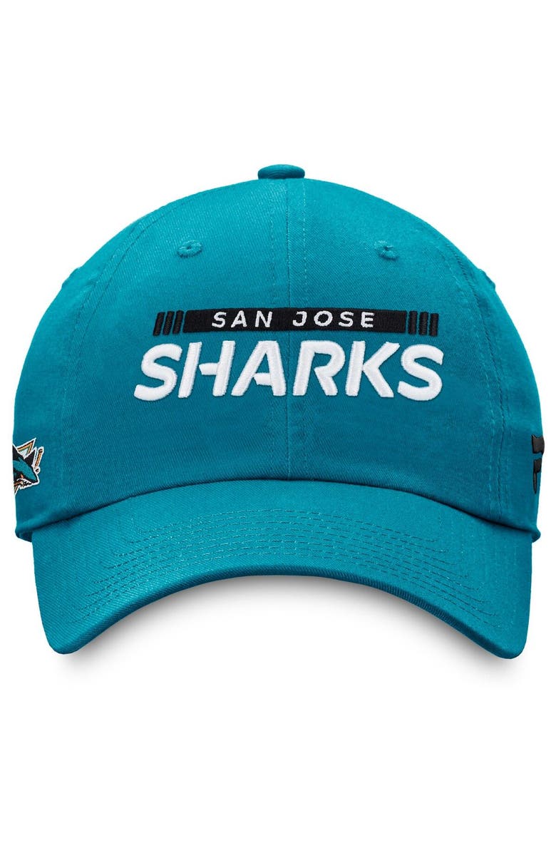 FANATICS Men's Fanatics Branded Teal San Jose Sharks Authentic Pro Rink Adjustable Hat, Alternate, color, 