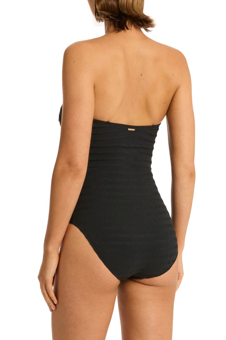 Palisades V-Wire One-Piece Swimsuit, Alternate, color, BLACK