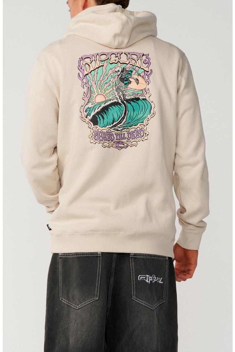 Air Shred Pullover Hoodie, Alternate, color, VINTAGE WHITE