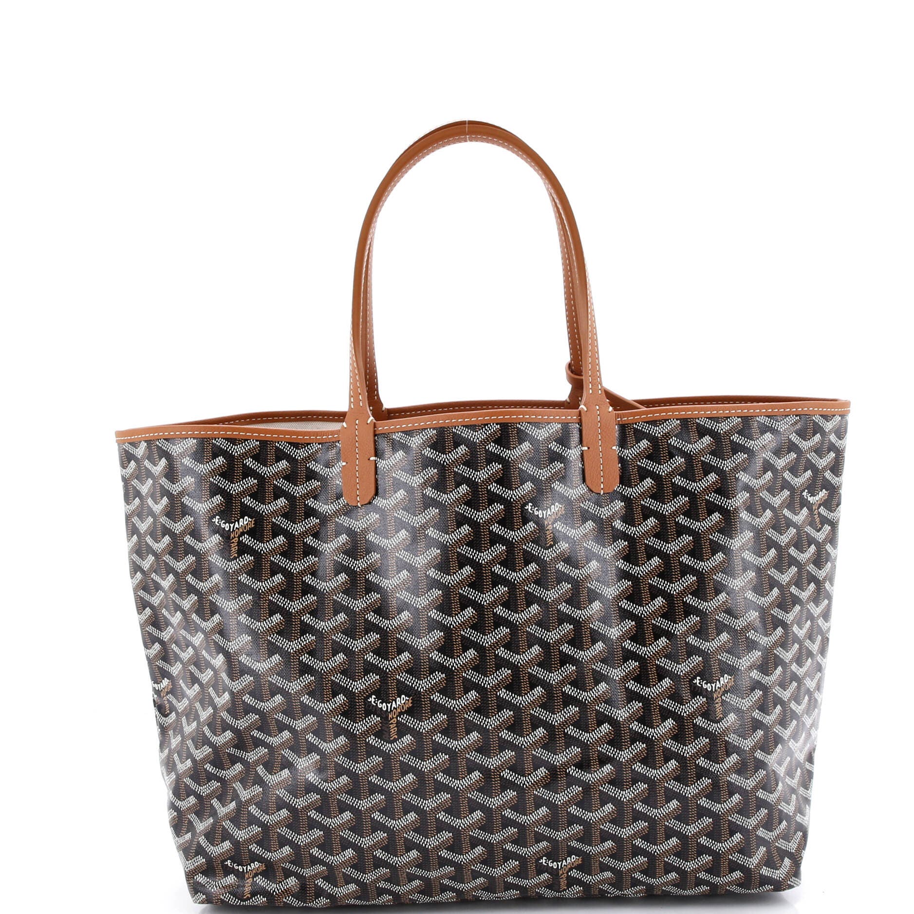 Pre-Owned Goyard Saint Louis Tote Coated Canvas PM, Main, color, 