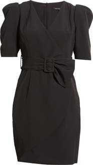 Black Halo Maricopa Puff Sleeve Cocktail Dress