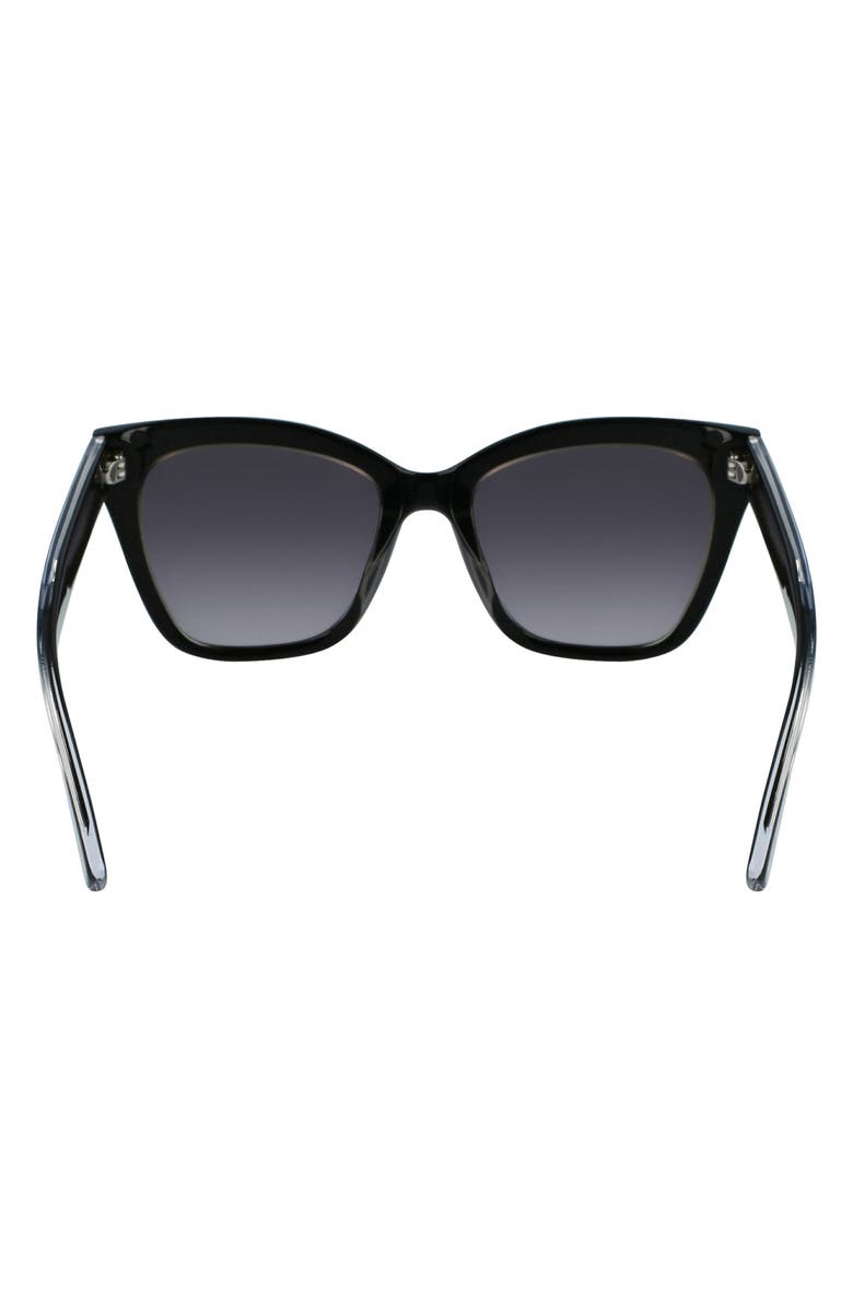 Longchamp Monogram 53mm Rectangle Sunglasses, Alternate, color, 