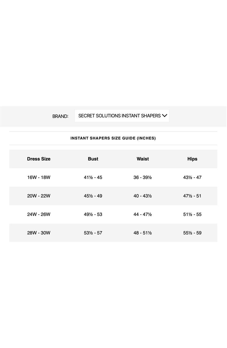 Secret Solutions Instant Shaper Medium Control Seamless Shaping Cami, Alternate, color, Black