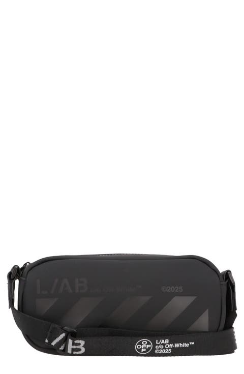 Oval Faux Leather Crossbody Bag
