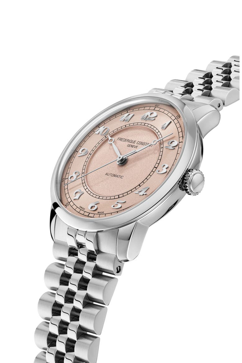 Classics Premiere Automatic Bracelet Watch, 38.5mm, Alternate, color, SILVER-TONE
