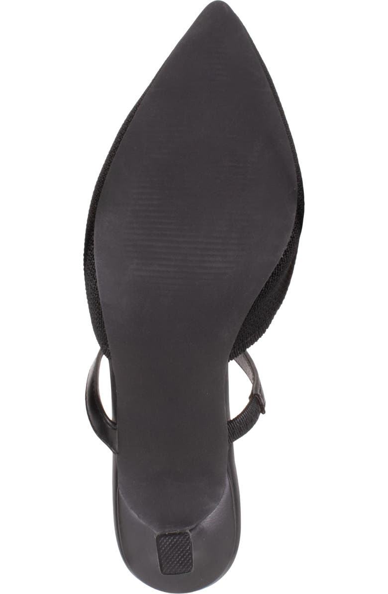 Tahari Fuji Pointed Toe Kitten Heel Mule, Alternate, color, Black