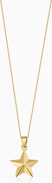 Oradina 14K Gold Street Star Pendant Necklace