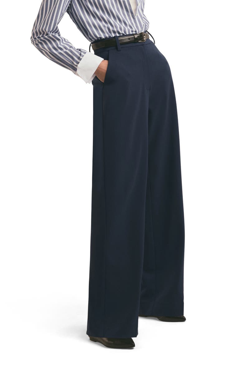 The Fiona High Waist Wide Leg Pants, Alternate, color, NAVY