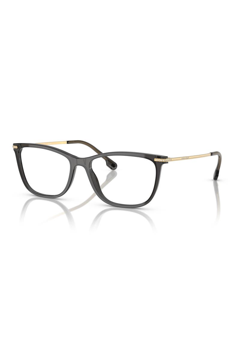 54mm Cat Eye Optical Glasses, Alternate, color, SHINY BLACK