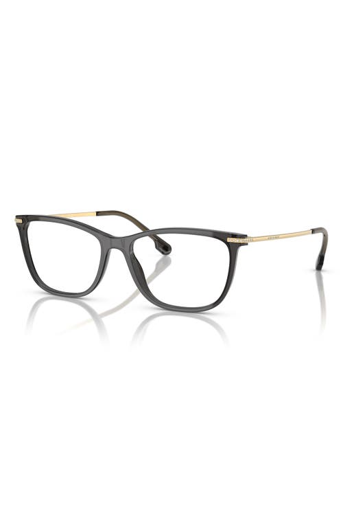 Versace 54mm Cat Eye Optical Glasses In Shiny Black