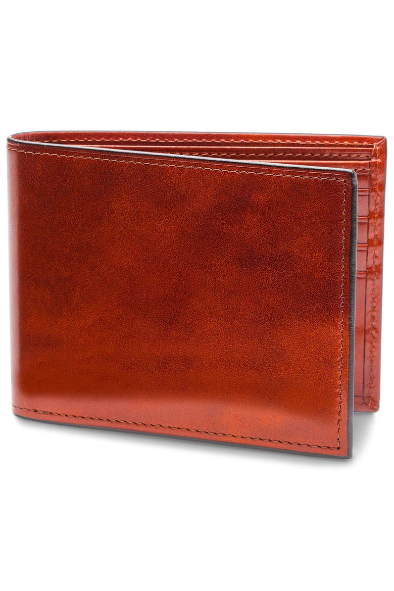 ID Flap Leather Wallet, Alternate, color, COGNAC