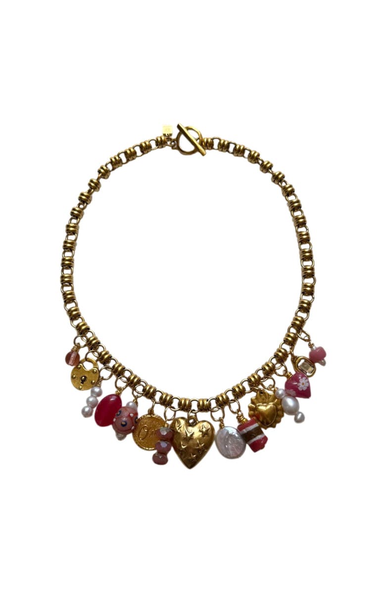 sccollection Mae Necklace, Main, color, Pink