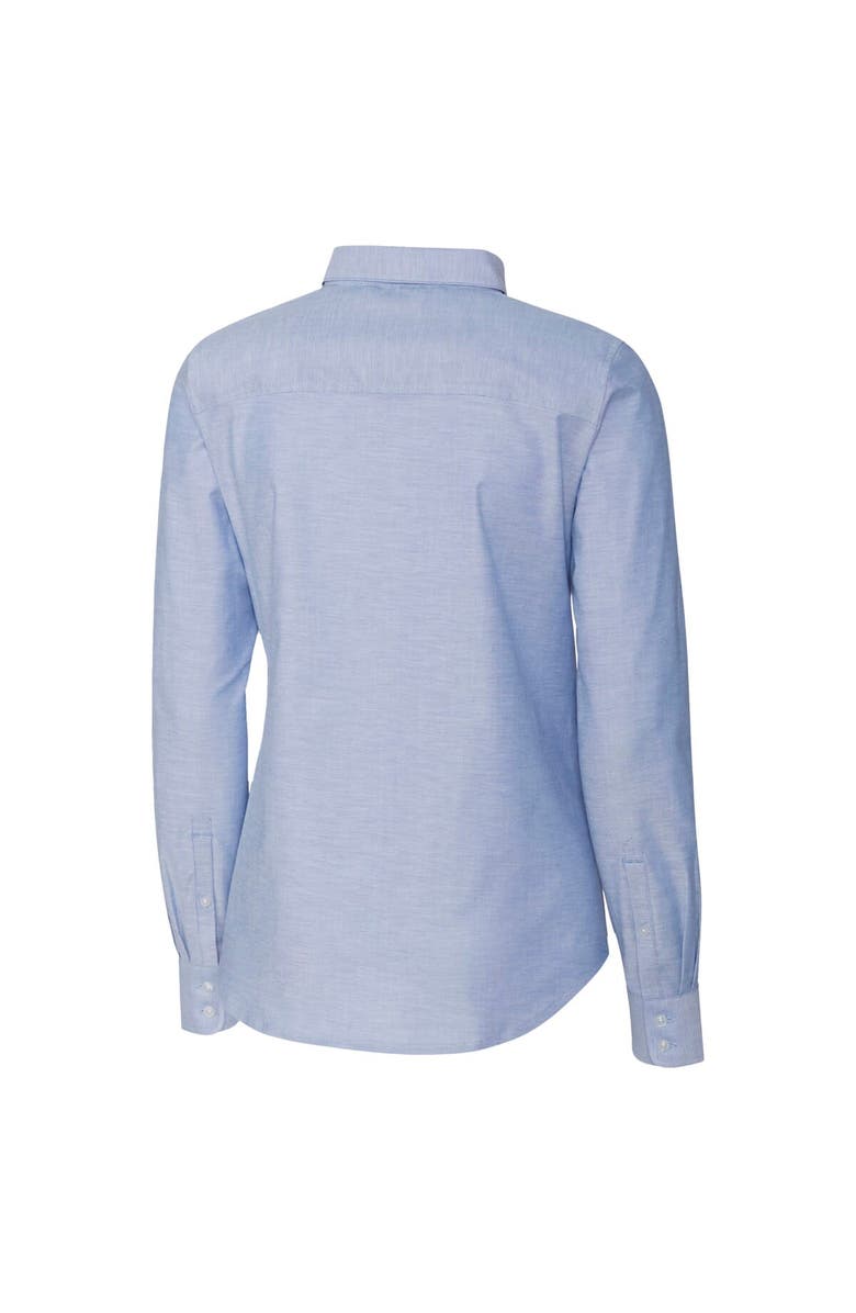 Cutter & Buck Women's Cutter & Buck Light Blue Houston Astros City Connect Oxford Stretch Dress Shirt, Alternate, color, 