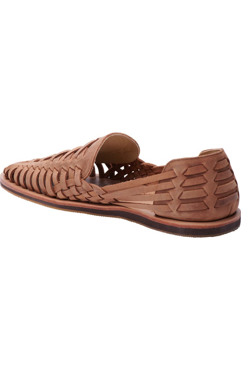 Nisolo Huarache Water Resistant Sandal, Alternate, color, Tobacco