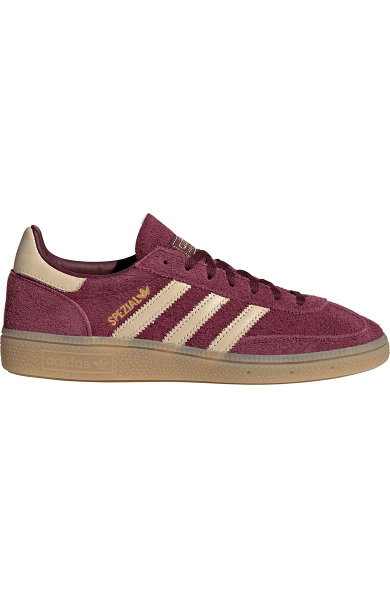 adidas Handball Spezial Sneaker, Alternate, color, Maroon/ Vanilla/ Gold