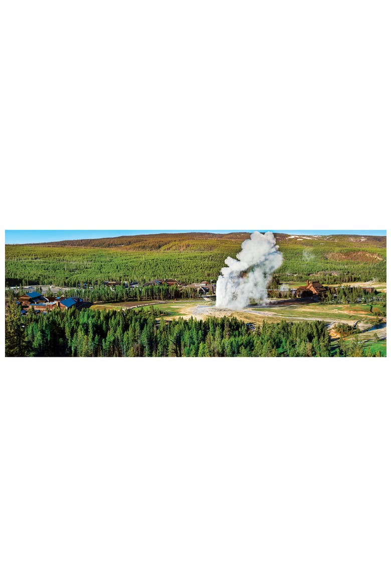 Old Faithful 1000pc Panoramic Puzzle, Alternate, color, Multicolor