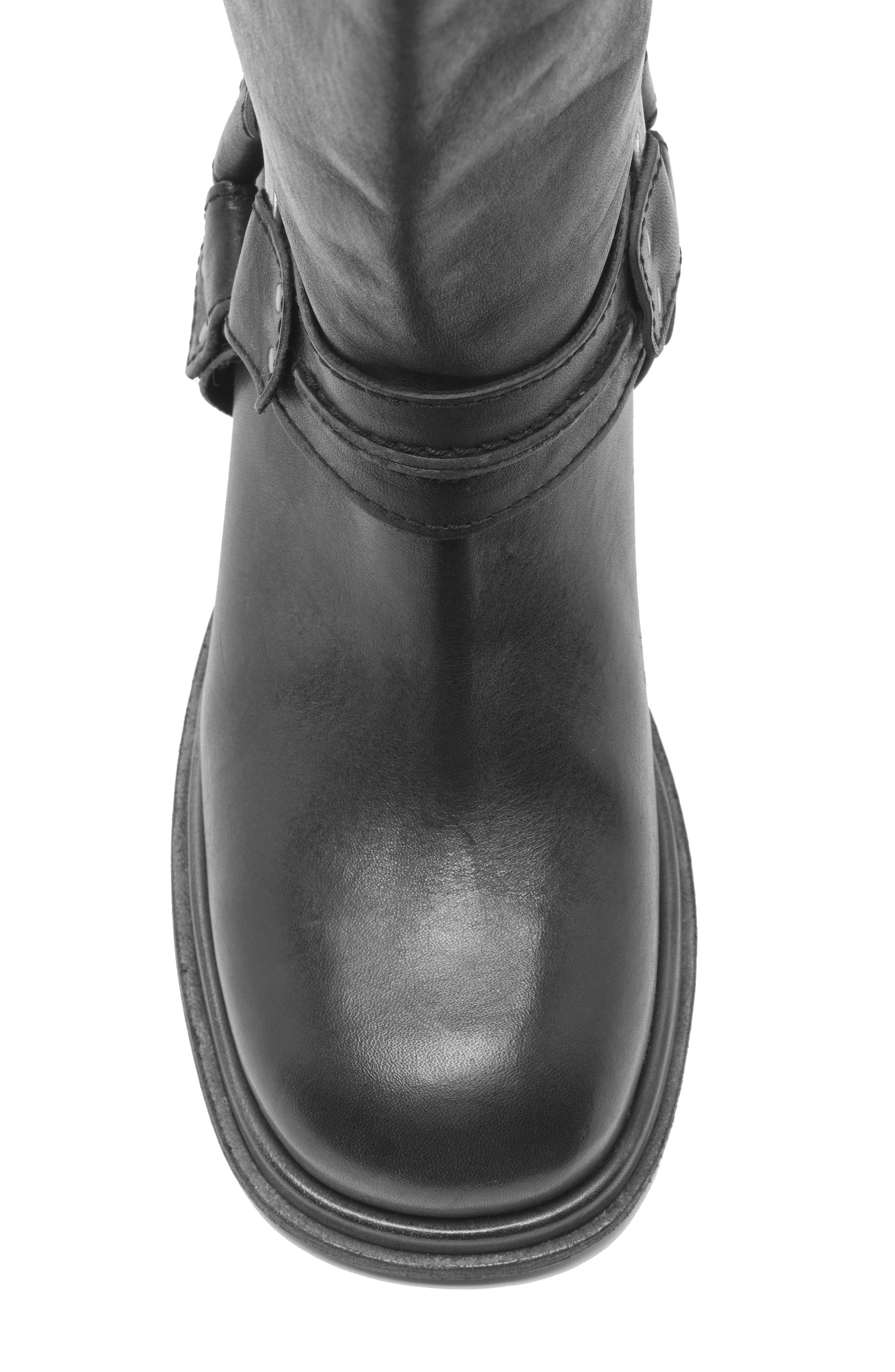 Free People Anok Harness Boot, Alternate, color, Black Distressed Leather