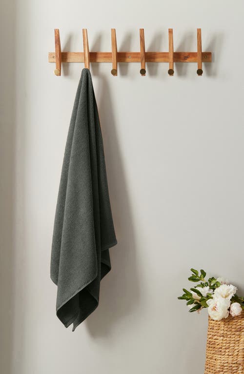 Woven & Weft Popcorn Texture 6-piece Towel Set In Midnight
