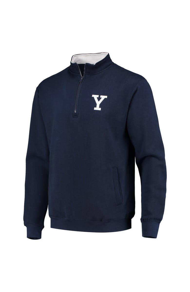 COLOSSEUM Men's Colosseum Navy Yale Bulldogs Tortugas Logo Quarter-Zip Jacket, Alternate, color, Navy