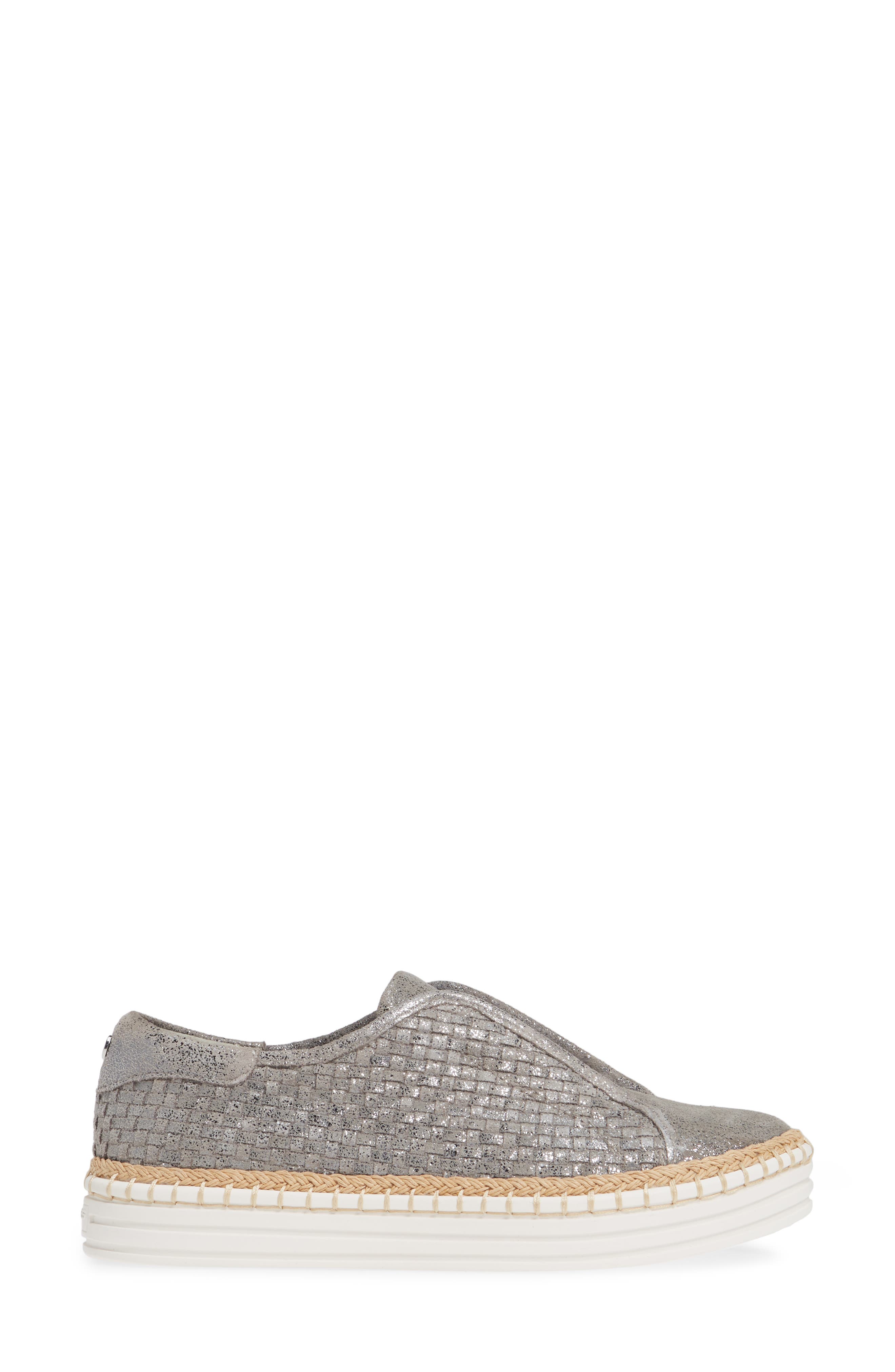 Kayla Slip-On Sneaker, Alternate, color, PEWTER KISS LEATHER