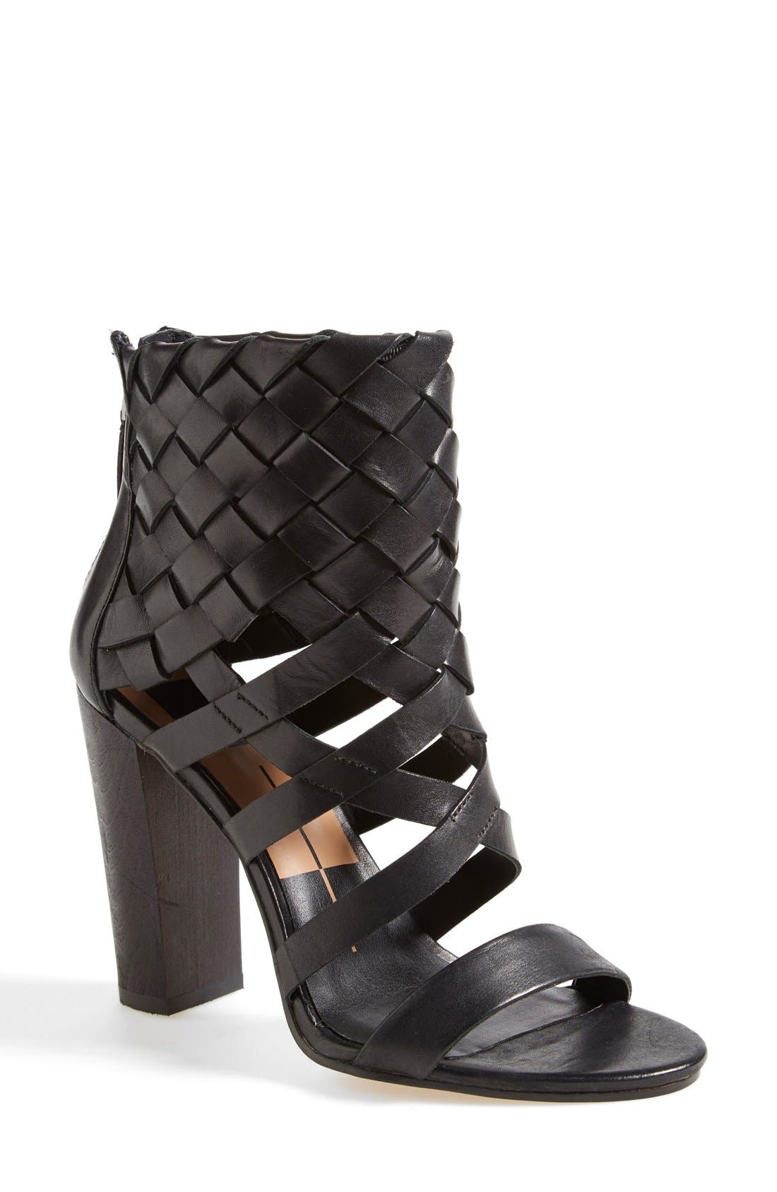 Dolce Vita 'Nakita' Woven Leather Sandal, Main, color, 
