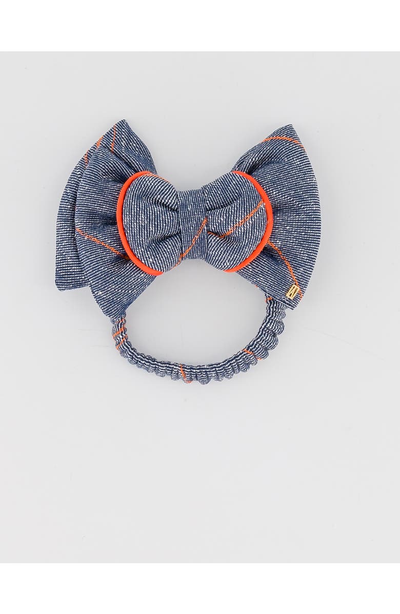 Alexandre de Paris Fitness Denim Hair Tie, Main, color, Denim Blue