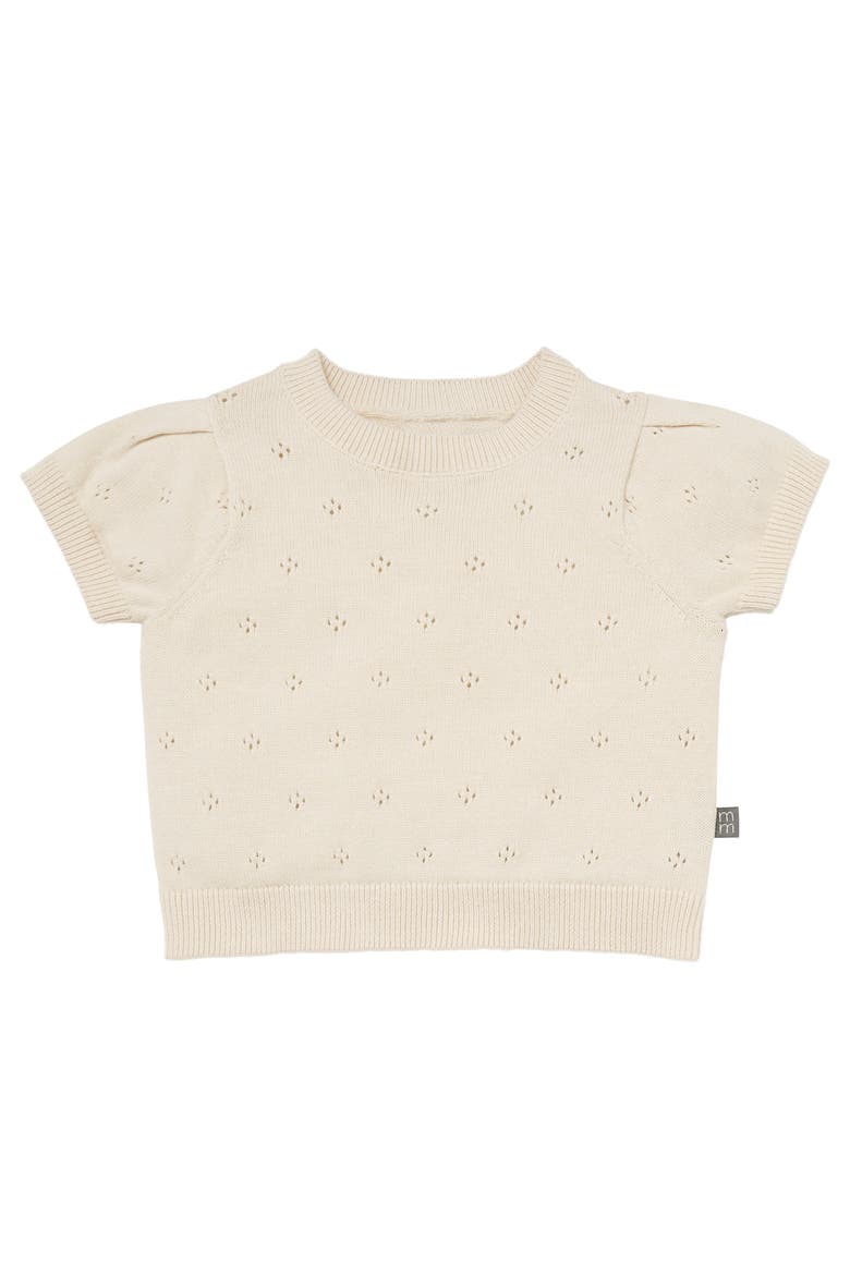 Sweater Knit Top and Shorts Set, Alternate, color, Beige