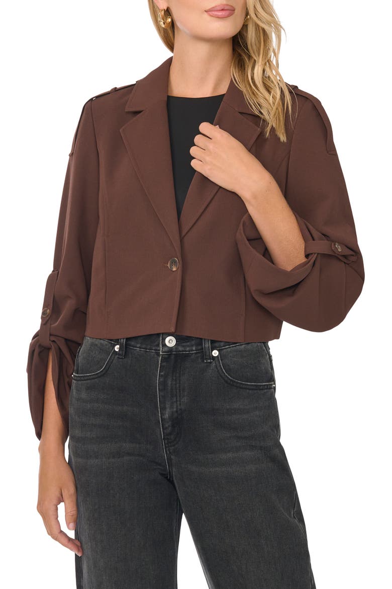 Tie Cuff Trench Jacket, Main, color, CAPPUCCINO