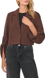 1.STATE Tie Cuff Trench Jacket
