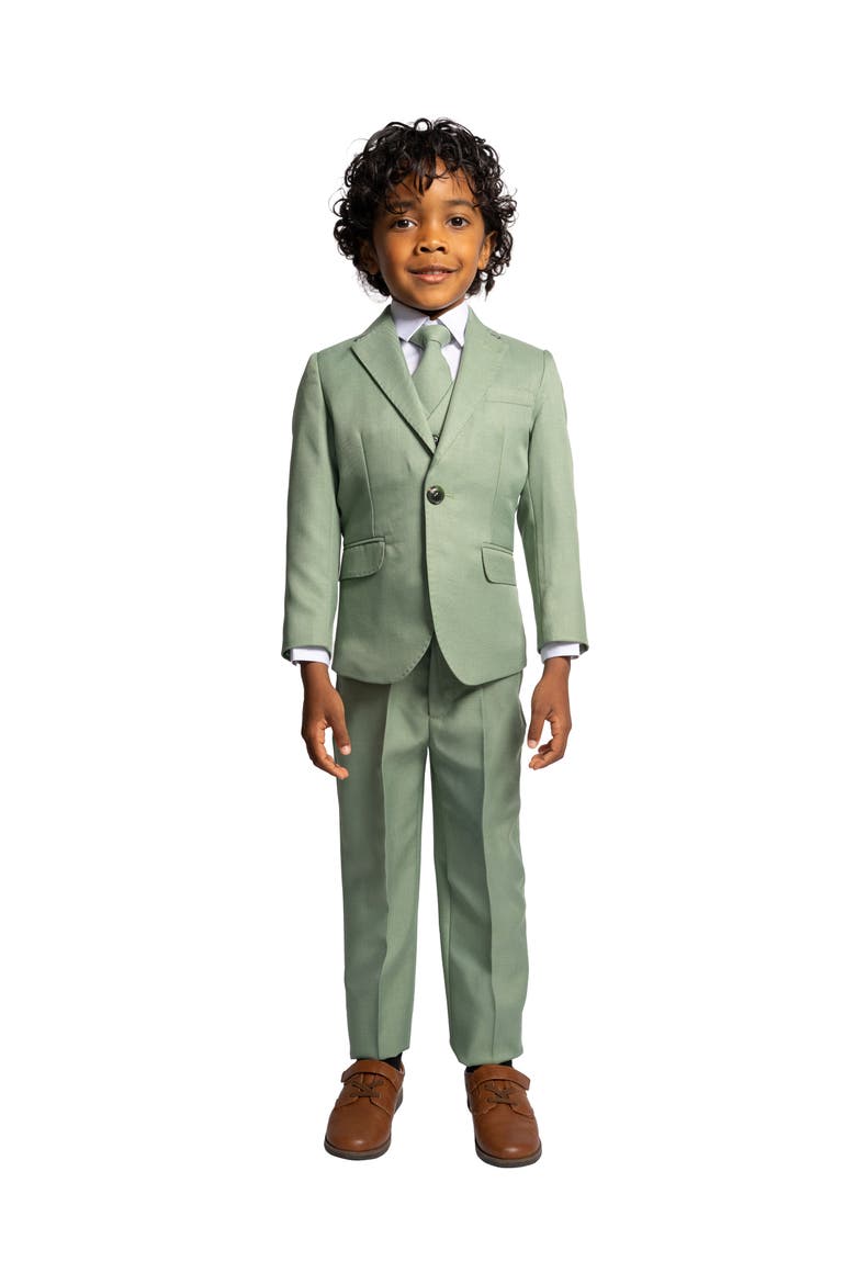 Kids' Osiris 5-Piece Slim Fit Suit, Alternate, color, Mint Green