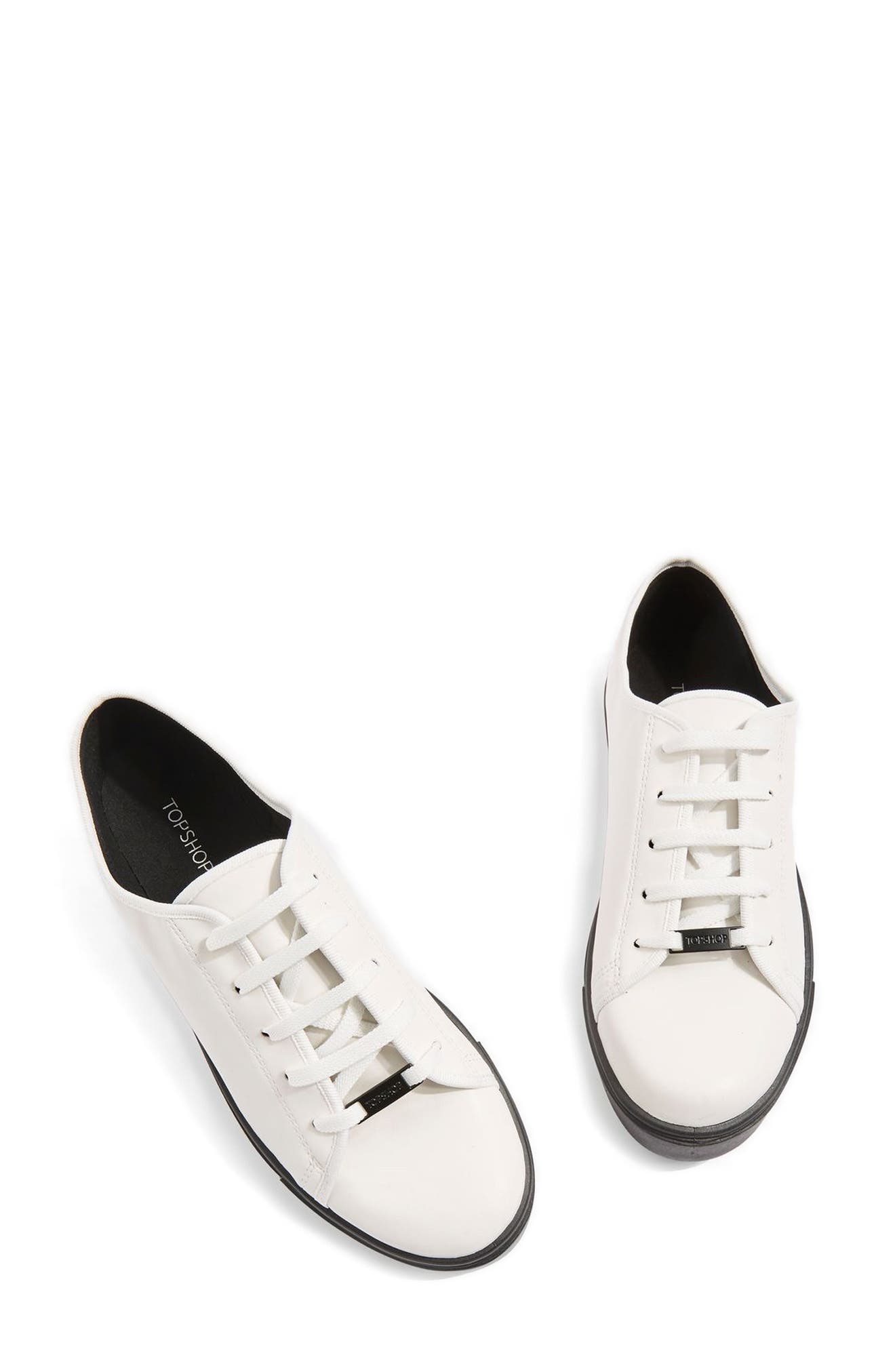 Topshop Crush Waterproof Contrast Sole Sneaker, Main, color, 