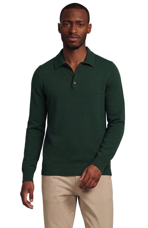 Long Sleeve Cashtouch Fairisle Sweater Polo