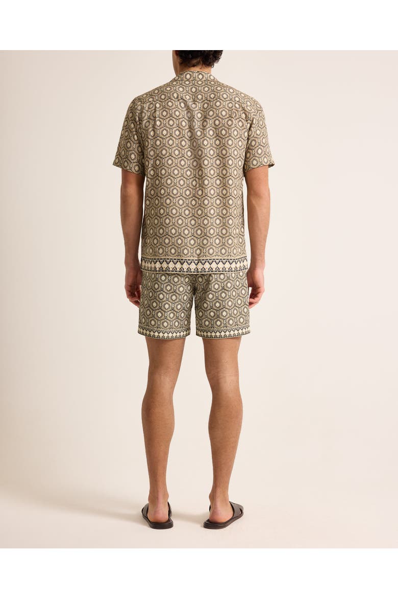 Maitan Relaxed Fit Passetto Print Shirt, Alternate, color, Bayleaf Green