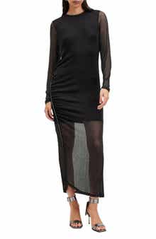 AllSaints Nora Sparkle Long Sleeve Dress