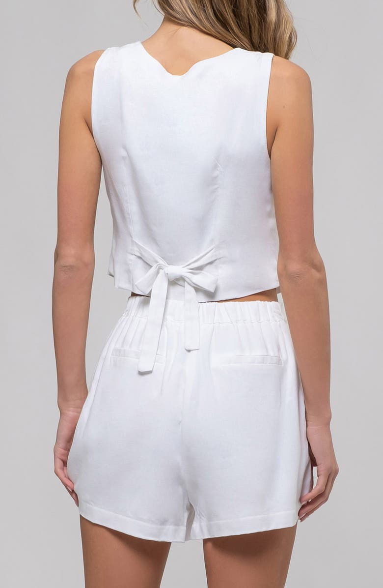 Blu Pepper Woven Vest, Alternate, color,