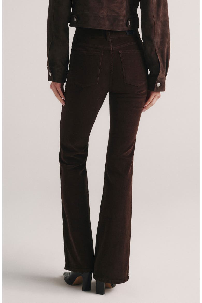 Bridget Petite High Waist Bootcut Instasculpt Corduroy Jeans, Alternate, color, METEORITE